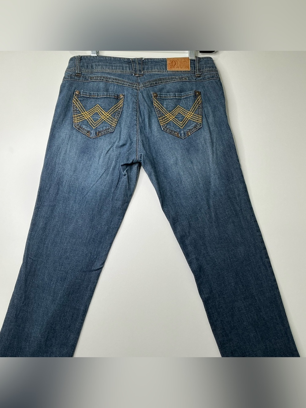 Democracy Jeans Womens 8 Blue Ab Solution Jegging Skinny Dark Wash Stretch